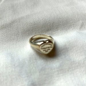 Tiffany & Co sterling silver heart shaped ring